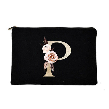 Makeup Bag Letter Print Traveling Case Organizer Storage Pouch Purse 14*22*14 CM