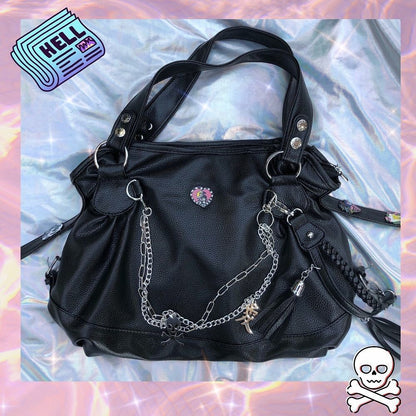 Shoulder Bag Tote Big Purse Handbag Leather Shopper Zipper 35*25*15 CM 1 Strap