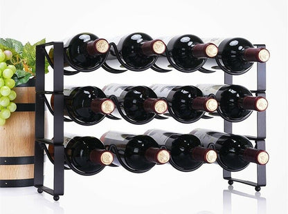 Multi-layer Wine Rack Wine Bottle Holder Display Shelf Iron Rack Wine Cabinet