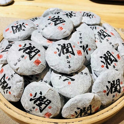 500g FuDing Run Aged Shou Mei Longevity Eyebrow Handmade White Tea small cake