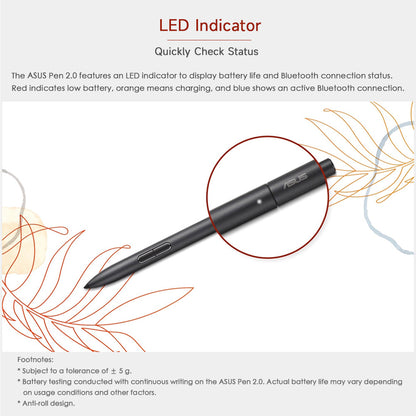 Original ASUS Pen 2.0 SA203H – MPP 2.0, 4096 Levels, USB-C Charging, 4 Tips