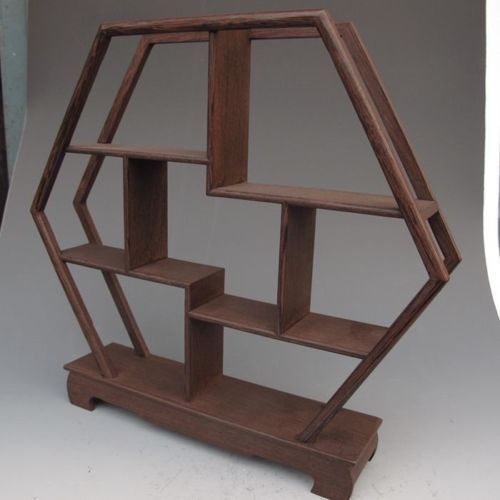 29cm Old Wood Stand Bottles Curios Vase Display Shelf Home Decorate