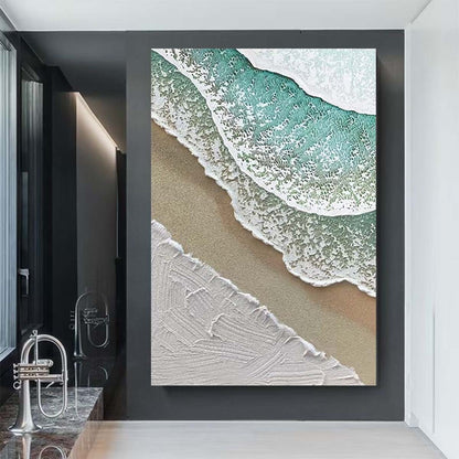 Sandy BeachHand Painted Oil Painting Abstract Wall Art Home Decor