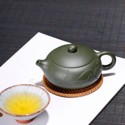 180ml Yixing Purply Clay Teapot Chinese Kung Fu Tea Set Kettle Tea Ceremony