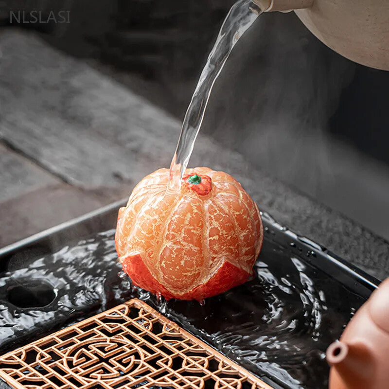 Fruit Model Color-changing Tea Pet Creative Resin Tea Table Decoration CutePot
