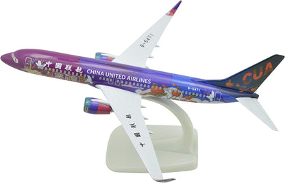 1:400 20cm B737-800 China United Airlines Qing Yang Metal Airplane Model Plane