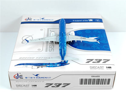 1:400 JC Wings XIAMENAIR BOEING B737MAX8 Passenger Airplane Diecast Model