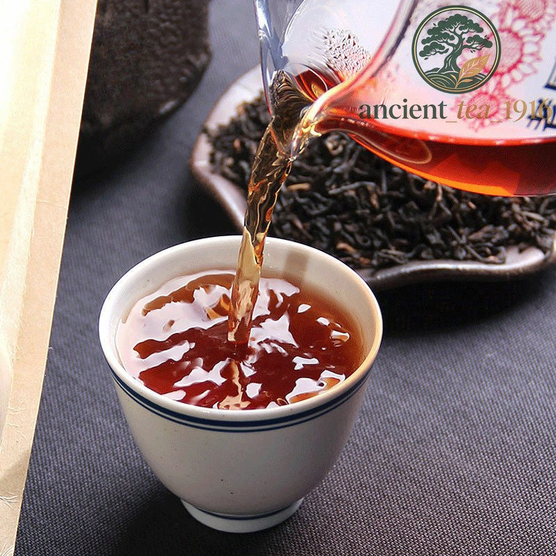 600g 2025 Haiwan Pu-erh Tea Old Comrade Third-level Loose Tea Ripe Pu'er Tea