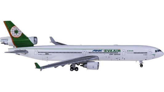 1:400 JC Wings EVA Air McDonnell Douglas MD-11 Passenger Airplane Diecast Model