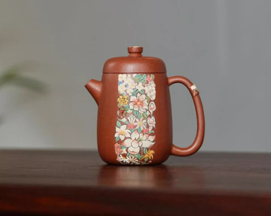 140cc chinese Yixing Handmade Zisha teapot JiangPoNi FanHua Hu Gongfu Tea Pot