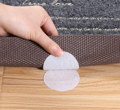 20pcs/10 Pairs Anti Curling Carpet Tape Rug Gripper Secure Sheets Corners Flats