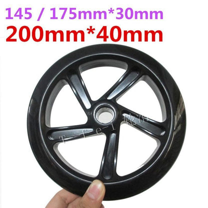 1pc 200/180/175/145/120/40/30/24mm Scooter Skating Wheel Tire PU Skateboard 12 V
