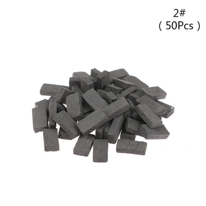 Simulation Brick 50-120Pcs Clay DIY Building Scenery Dollhouse Mini Landscape
