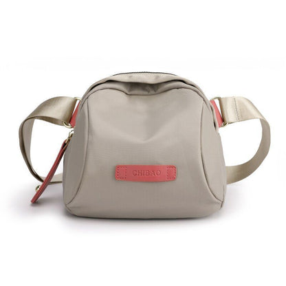 Shoulder Bag Nylon Wide Strap Crossbody Bags Waterproof Purse Pink Orange Purple
