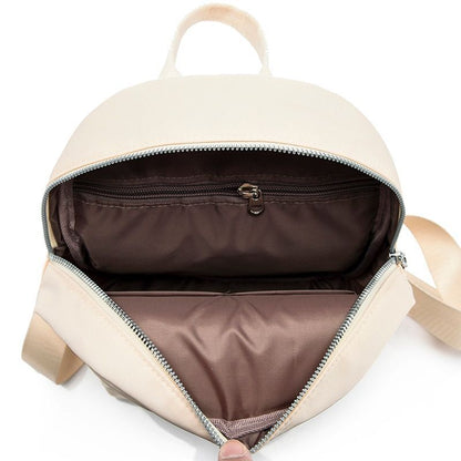 Waterproof Oxford Backpack Quality School Bags Solid Color Travelling 21*9*25 CM