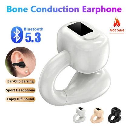 Bluetooth 5.3 Bone Conduction Headphones Wireless Open-Ear Earbuds Sport Headset