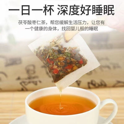 同仁堂茯苓酸枣仁茶安神 Tongrentang Improve Sleep Quality Solve Insomnia Function Herbal Tea