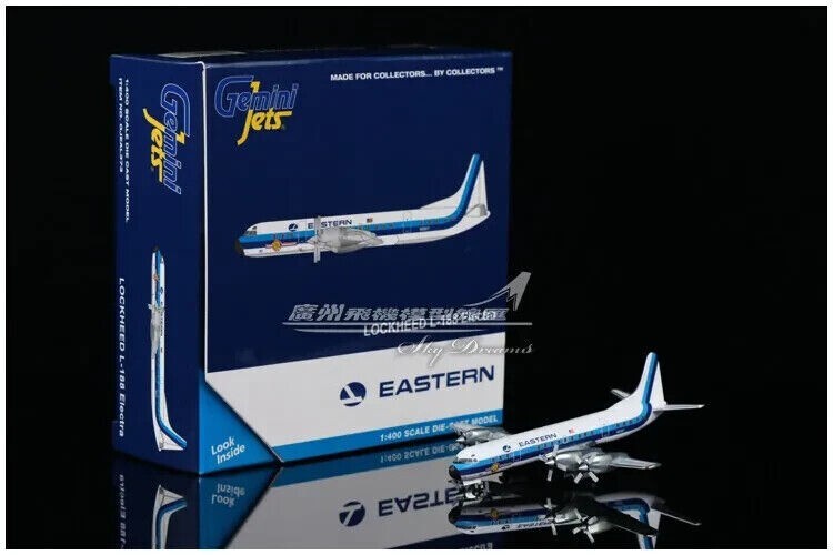 1:400 GeminiJets EASTERN Lockheed L-188 Passenger Airplane Diecast Plane Model