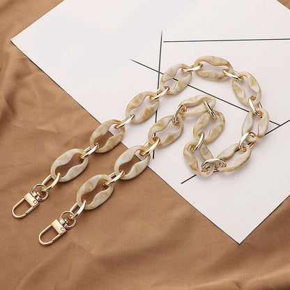 Shoulder Strap Detachable Replacement Bag Fish Bone Acrylic Resin Handbag Chain