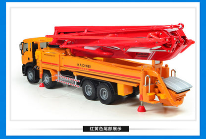 1:55 KDW Concrete Pump Truck Construction Machine Equipment Diecast Model