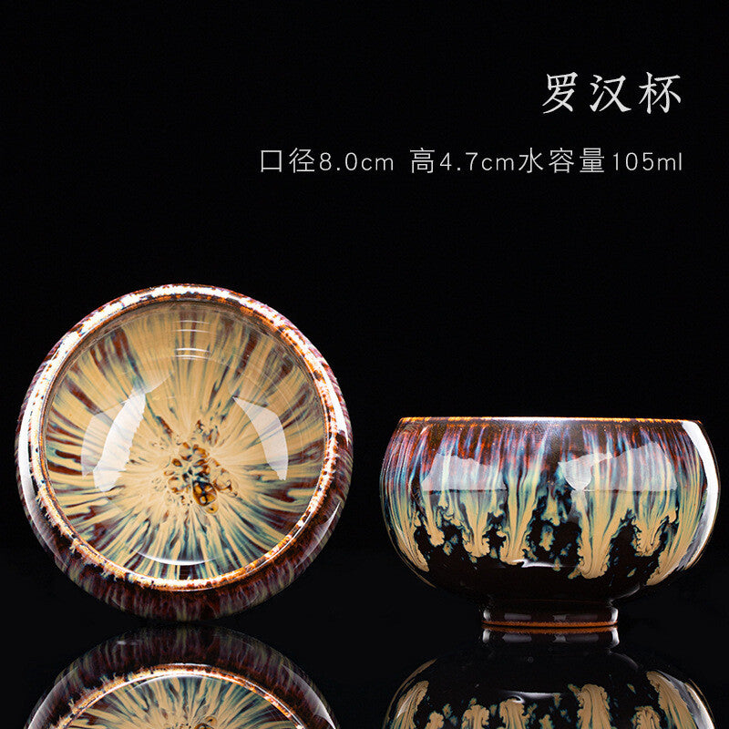 Tea Cup Ceramic Kungfu Teacup Chinese Jianzhan Traditional Ceramic Art Best Gift