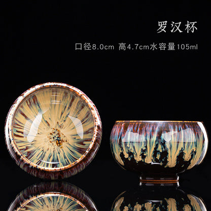 Tea Cup Ceramic Kungfu Teacup Chinese Jianzhan Traditional Ceramic Art Best Gift