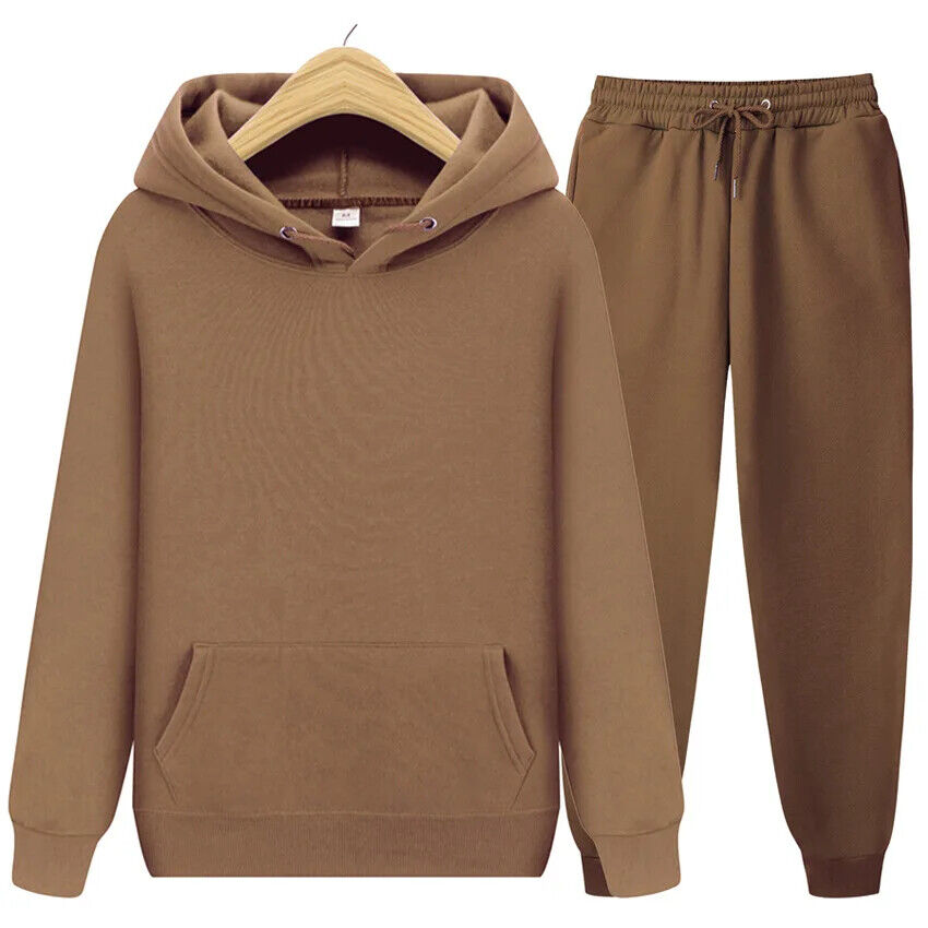 Two Piece Set Women Tracksuit Sportwear Pants Suit Men Autumn Winter Sweatpants