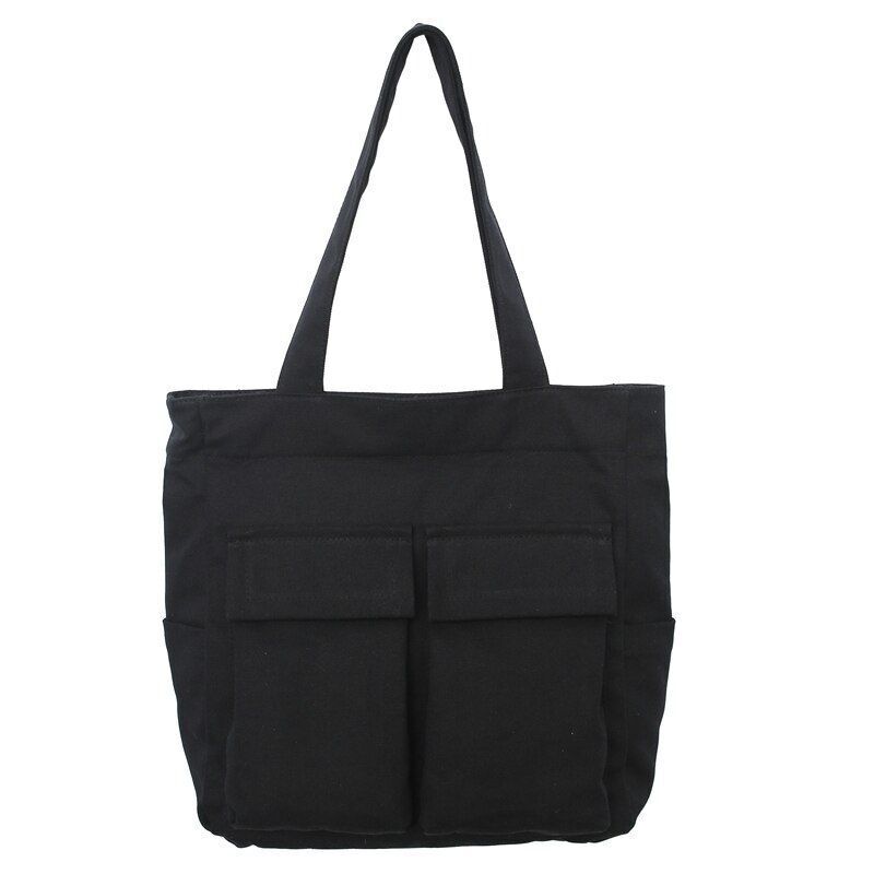 Large Capacity Shoulder Bags Canvas Solid Denim Leisure Travel Bag Women Fashion