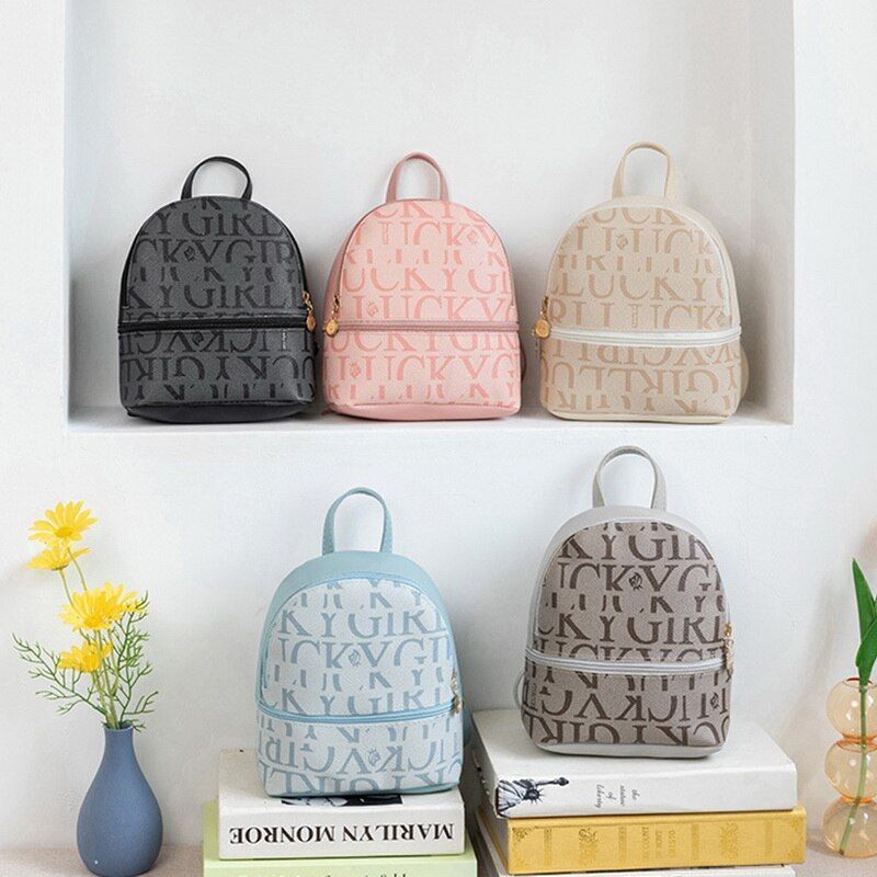 Backpack Synthetic Leather Small Bags Retro Handbag Phone Purse Pouch Travel 1PC