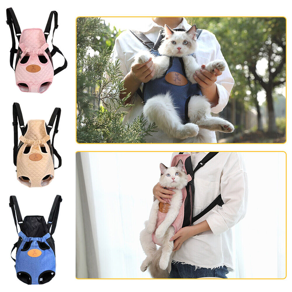 Pet Carrier Backpack Adjustable Pet Front Cat Dog Carrier Travel Bag Legs Out
