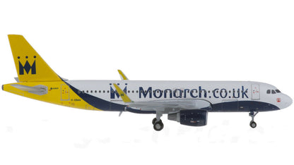1:400 GeminiJets Monarch AIRBUS A320 Passenger Airplane Diecast Aircraft Model