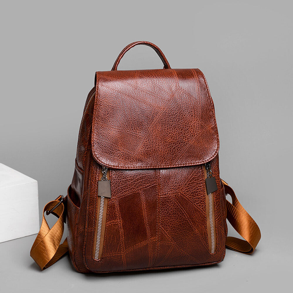 CELELA Soft Leather Backpack Women's Street Trend Wear Resistant Travel Bag