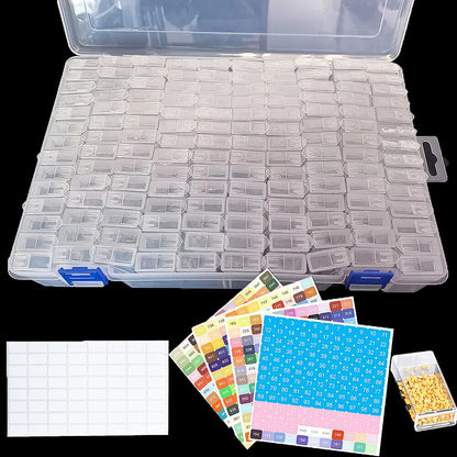 140 Grids Diamond Painting Storage Box Square Bottle Beads Storage Case