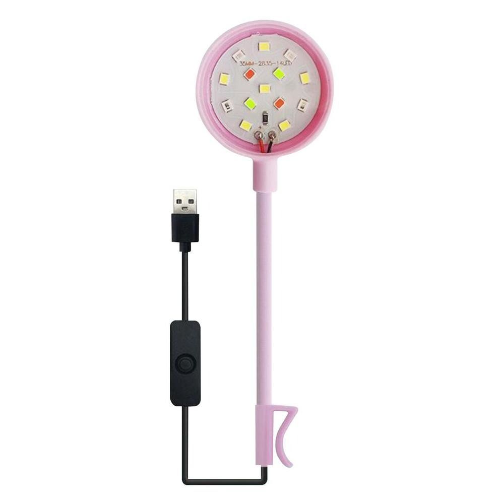 Aquarium Mini Lamps USB-Plug LED Fishbowls Landscaping Fish Tank Colorful Lights