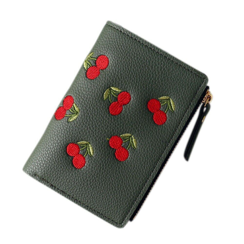 Women Wallet Coin Girl Purse Card Clmps Lady Holder Mini Cash Handbag PU Leather