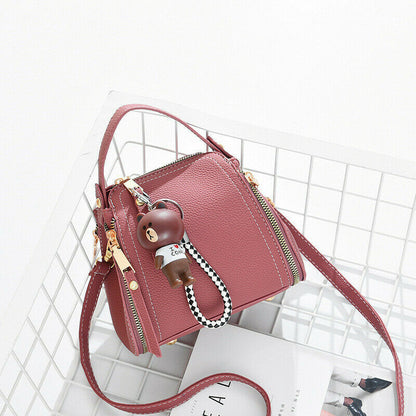 Fashion Women's Single Shoulder Bag Satchel Bag bear Pendant Travel shopping Bag