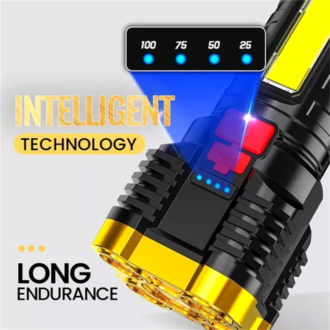 Linterna LED tactica Recargable Linternas Alta Potencia de Casa Batería Poderoso