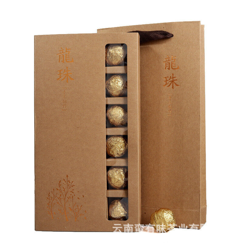 Yunnan Pu'er Tea 18 Old Banzhang Ancient Tree Gold Leaf Raw Tea Dragon Pearl