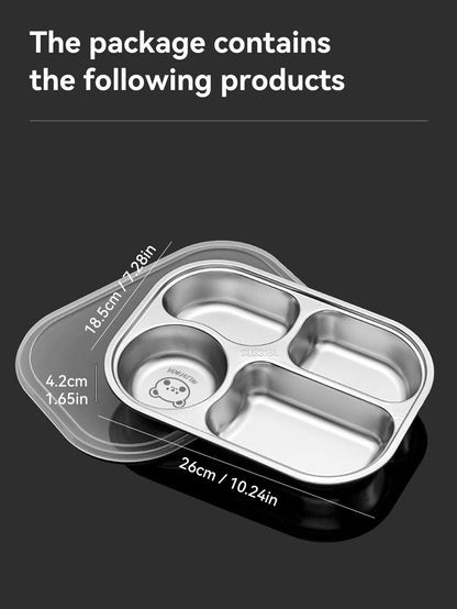 Lunch Box 316 Stainless Steel For Outdoor Kids Food Bento Compartment Containers