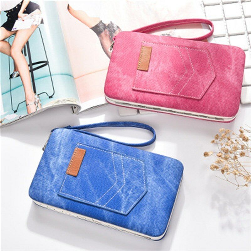 Women's Purse PU Leather Wallet Bag Card&ID Money Clamps Cash Clip Billfold Lady