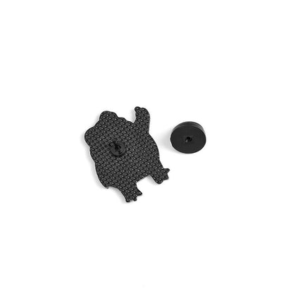 Funny Middle Finger Frog Enamel Pin Cartoon Hat Frog Brooch Lapel Pins Badges