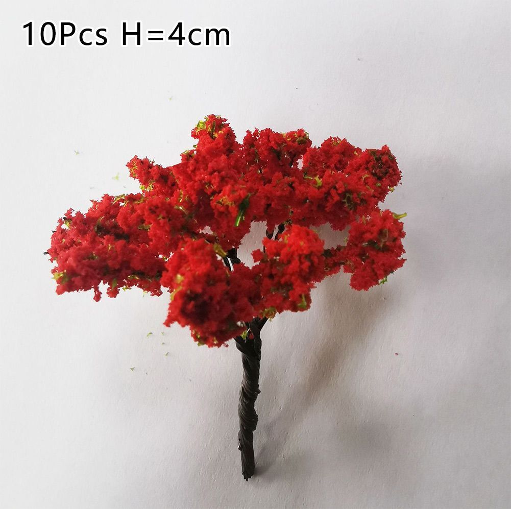 Artificial Miniature Tree 20-70Pcs Plastic Train Scenery Railroad Building Decor
