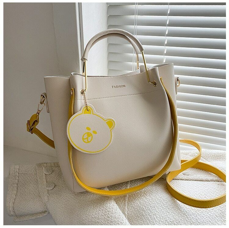Luxury Handbags Letter Pu Leather Women Shoulder Bags Big Capacity Crossbody Bag