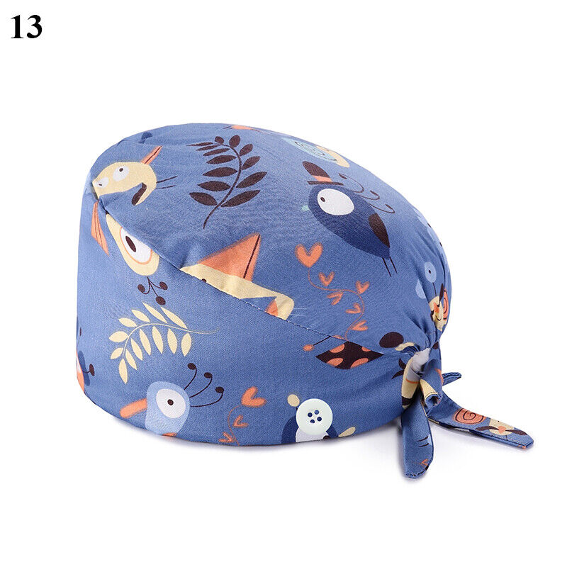 Nurse Baotou Cap Floral Surgical Cap Doctor Hat Printing Sweat-absorbent Towel