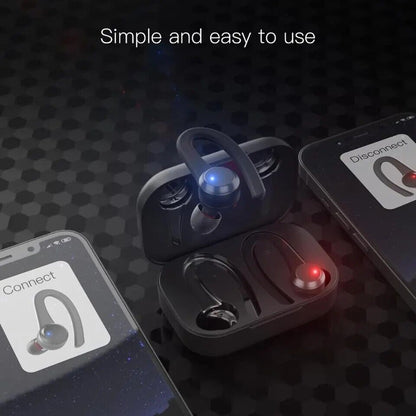 2023 Ear hook Headphones Bluetooth 5.0 Wireless Headband Earbuds Headset Stereo