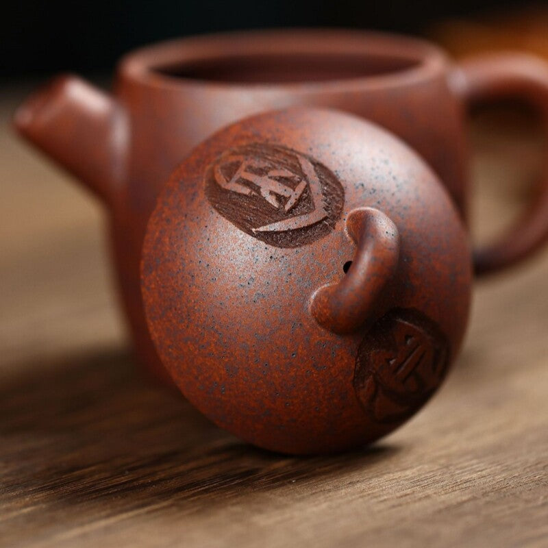 Full Handmade Tea Pot Marked Chinese Real Yixing Zisha Purple Clay Master Pots