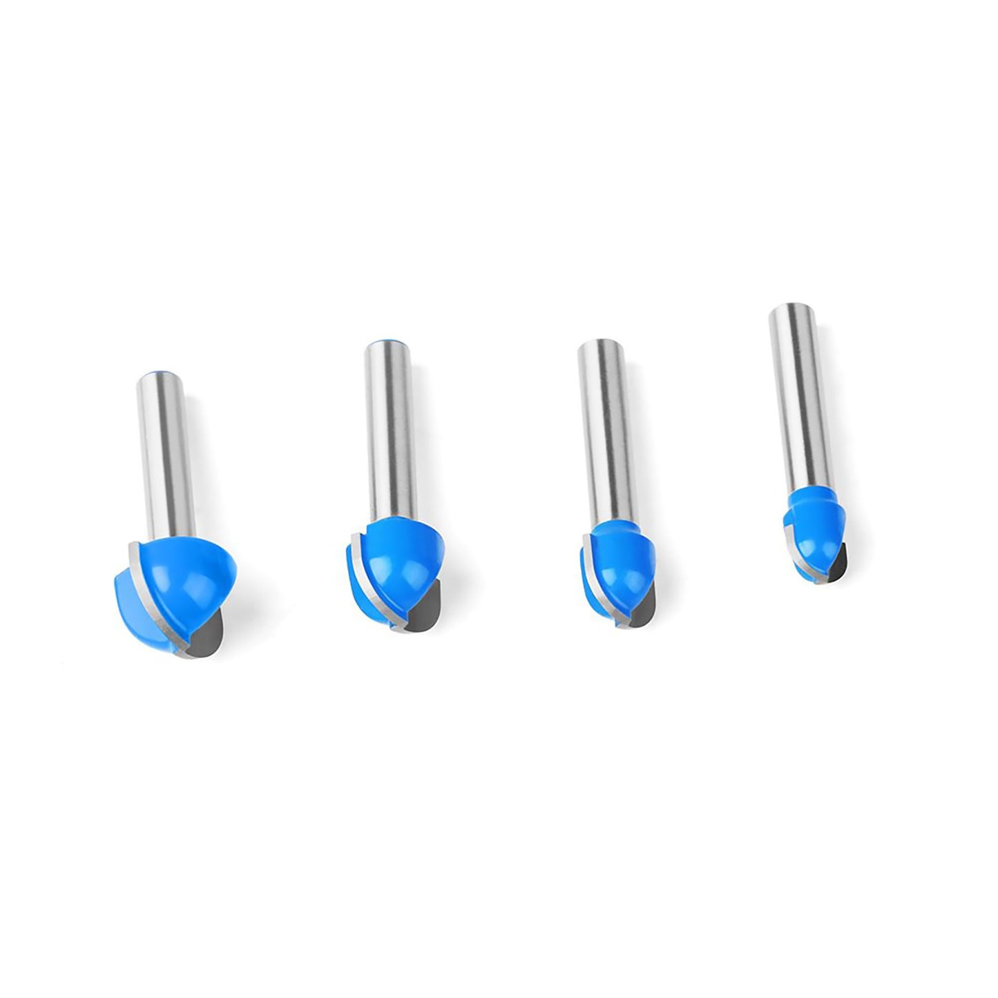 4PCS/Set 1/4 Inch Shank Round Nose Router Bit Core Router Bit Replacement