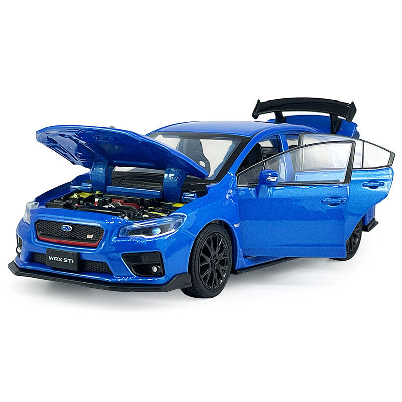 1/32 Subaru WRX STI Model Car Diecast Toy Cars Boys Toys for Kids Gifts Blue