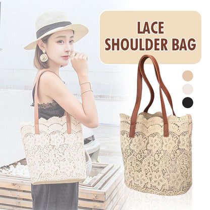 Boho Summer Lace Shoulder Bag Hand Crochet Crochet Flower Bag Woven Handbags