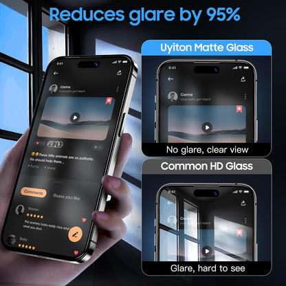 for Iphone 14 Pro Max Matte Screen Protector, Anti-Fingerprint [Easy to Install]